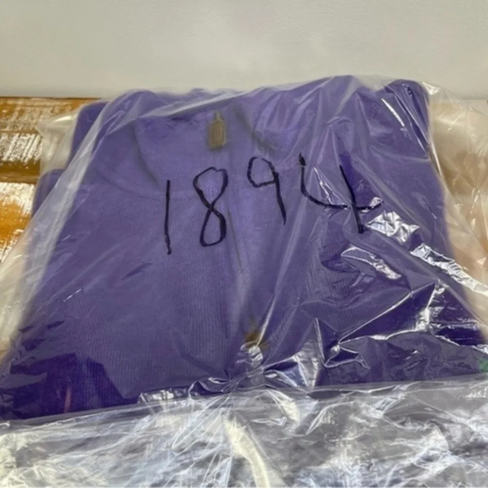 NWT POLO Ralph Lauren Purple 100% Cotton Green Pony Pullover Sweater Mens XXL - Picture 11 of 11